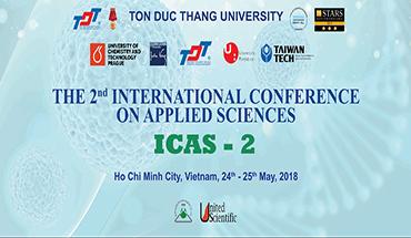 The 2nd International Conference on Applied Science - ICAS 2018