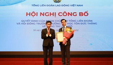  Công bố quyết định công nhận Hiệu trưởng Trường Đại học Tôn Đức Thắng